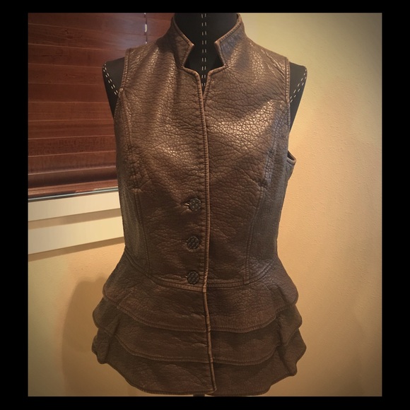 Cristina Jackets & Blazers - Vivacious Vegan Leather Corset styled vest